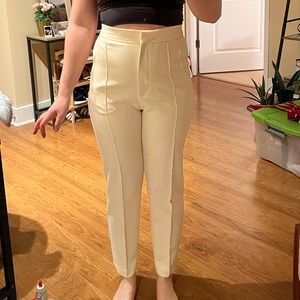 Cream Trousers Zara
